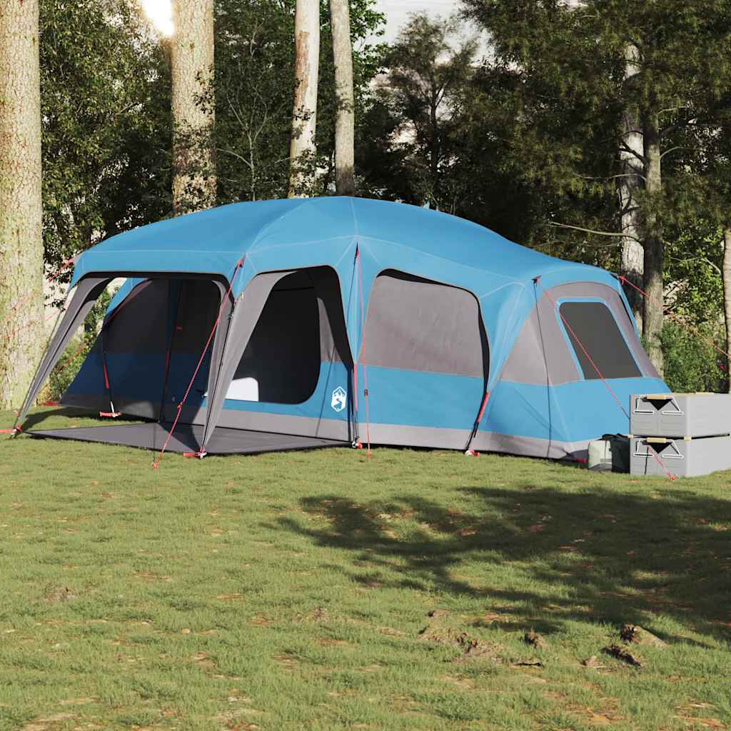 VidaXL Familienzelt mit Verandakuppel, 9 Personen wasserdicht blau