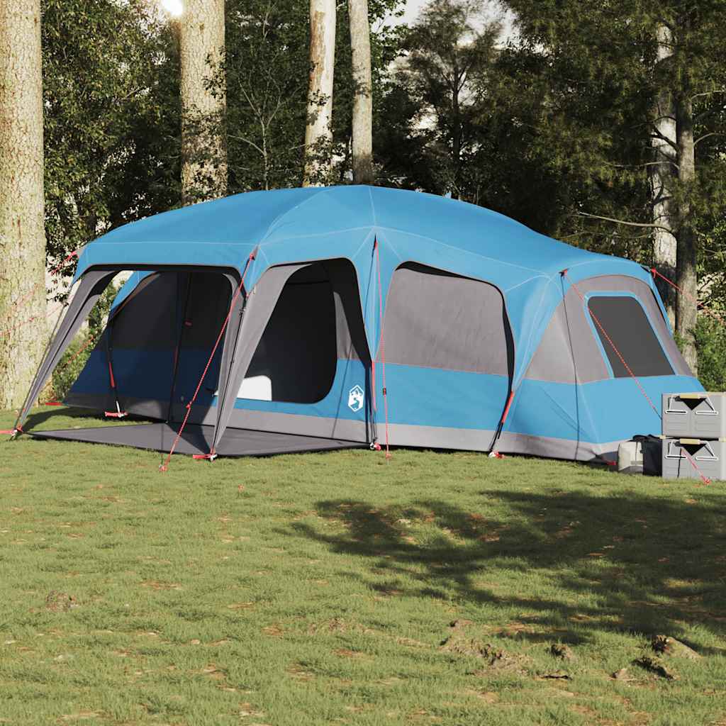 VidaXL Familienzelt mit Verandakuppel, 9 Personen wasserdicht blau