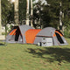 VidaXL Zelt 5-Personen wasserdicht grau und orange