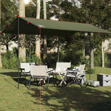 Vidaxl Camping Baldachin wasserdicht 406x306 cm Olivengrün - afbeelding 1