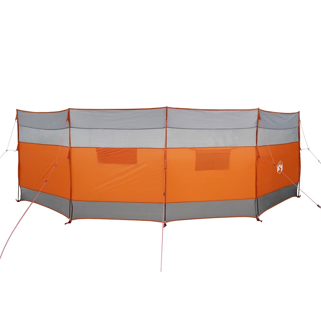 VidaXL Windschutzscheibe Camping wasserdicht 510x153 cm grau und orange