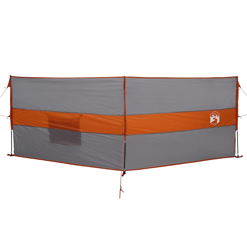 Vidaxx Camping Windschutzscheibe wasserdicht 344x120 cm grau und orange