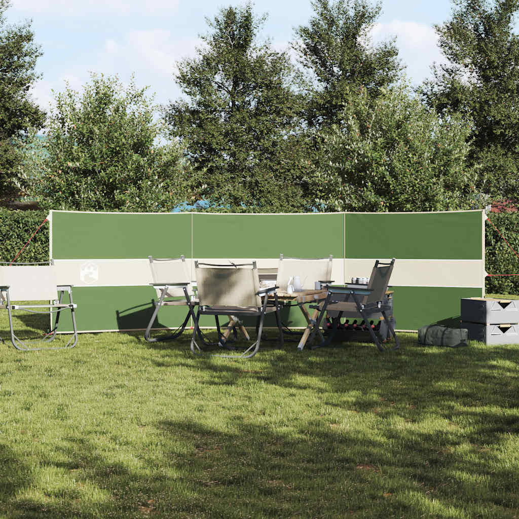 VidaXL Windschutzscheibe Camping wasserdicht 490x123 cm grün