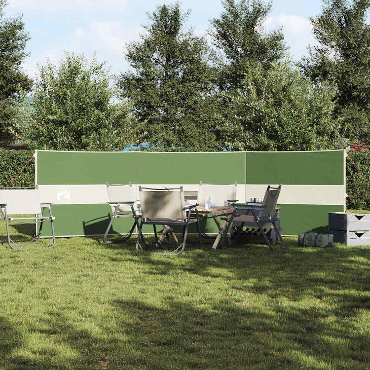 VidaXL Windschutzscheibe Camping wasserdicht 490x123 cm grün