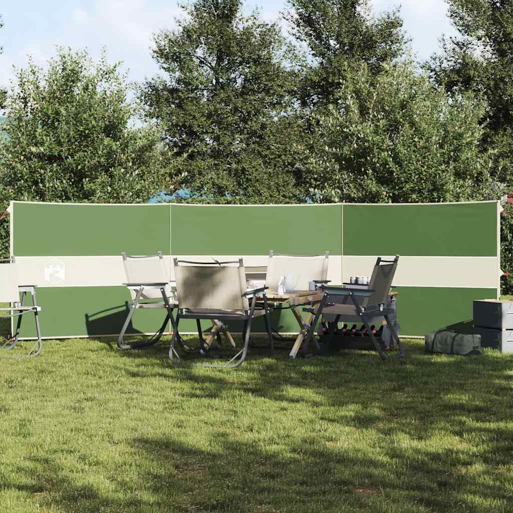VidaXL Windschutzscheibe Camping wasserdicht 490x123 cm grün