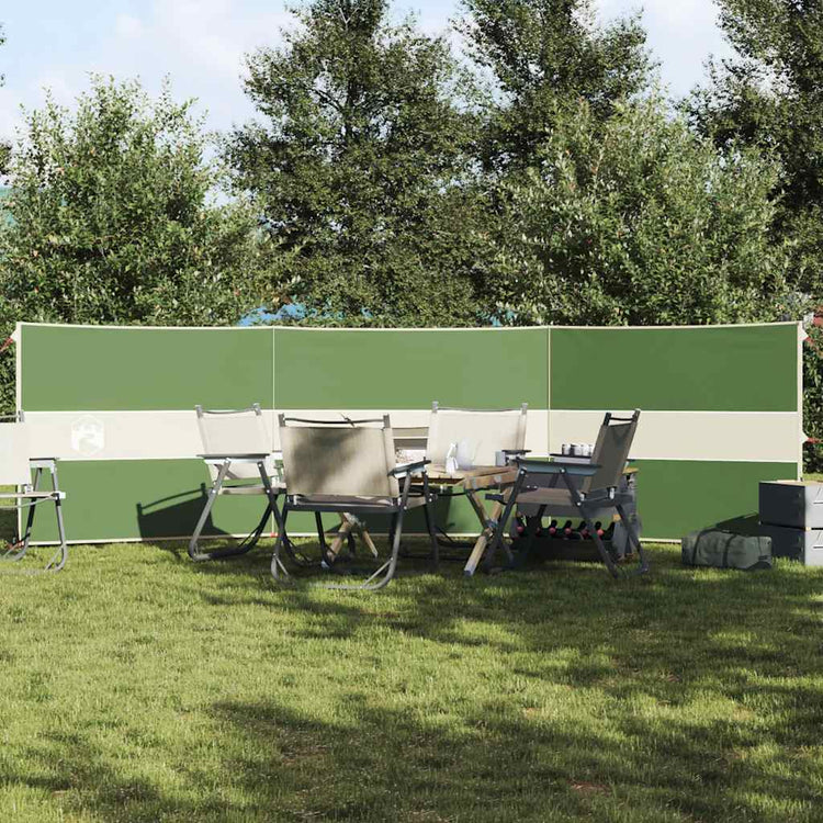 VidaXL Windschutzscheibe Camping wasserdicht 490x123 cm grün