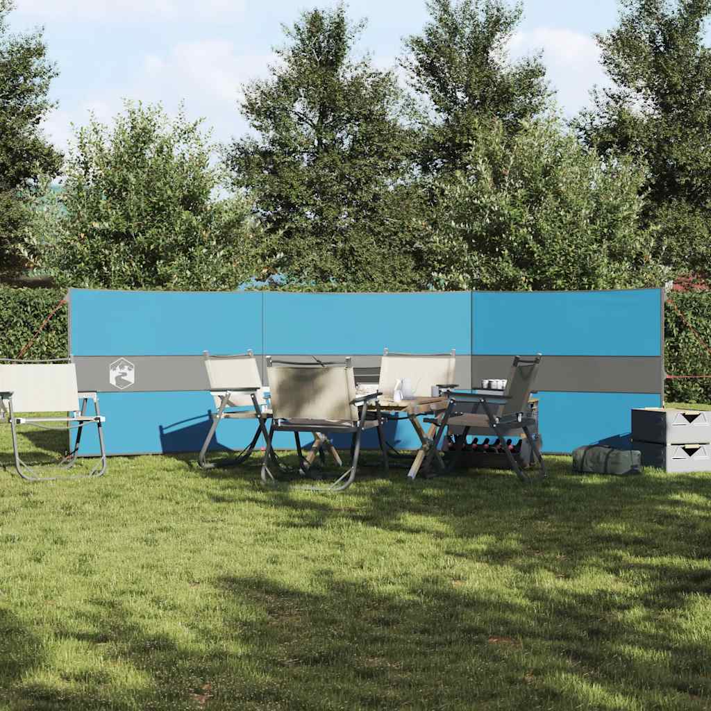 VidaXL Windschutzscheibe Camping wasserdicht 490x123 cm blau