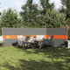 VidaXL Windschutzscheibe Camping wasserdicht 490x123 cm grau und orange