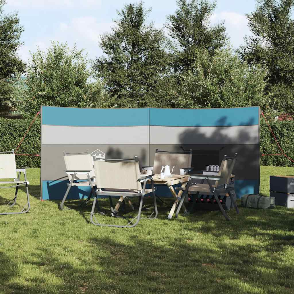 Vidaxx Camping-Windschutzscheibe wasserdicht 340x130 cm blau