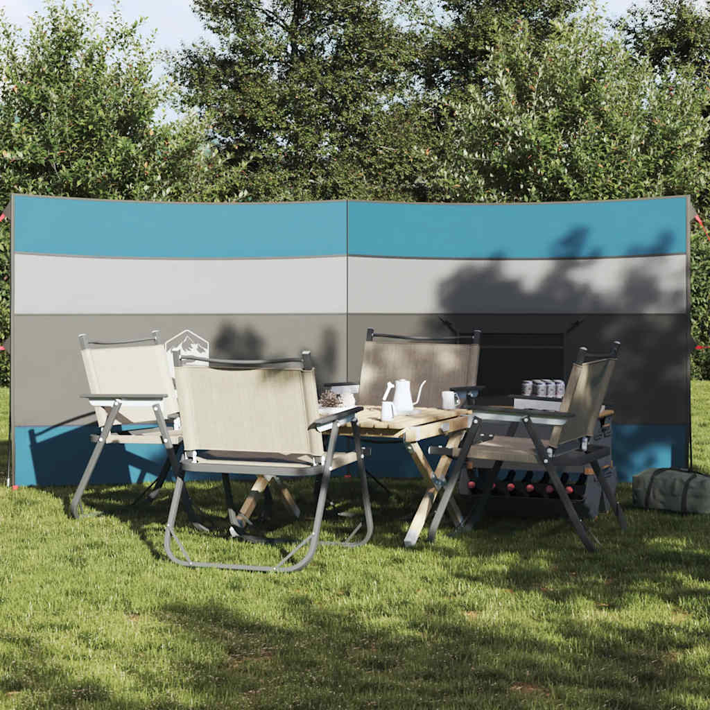 Vidaxx Camping-Windschutzscheibe wasserdicht 340x130 cm blau