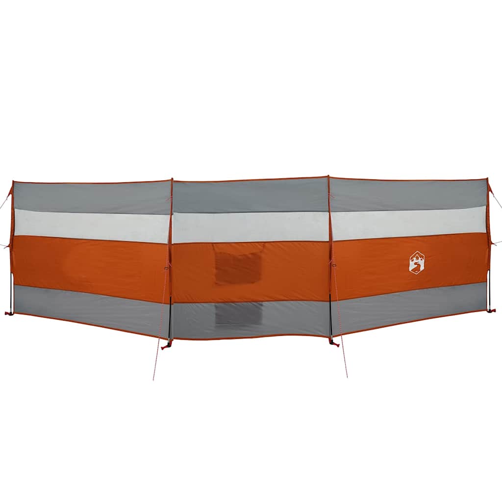 Vidaxx Camping Windschutzscheibe wasserdicht 508x130 cm grau und orange