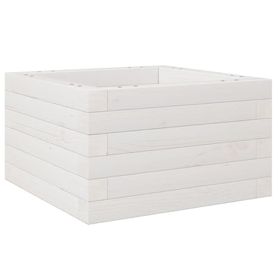VIDAXL -Planungsbox 40x40x23 cm Festkiefer weiß