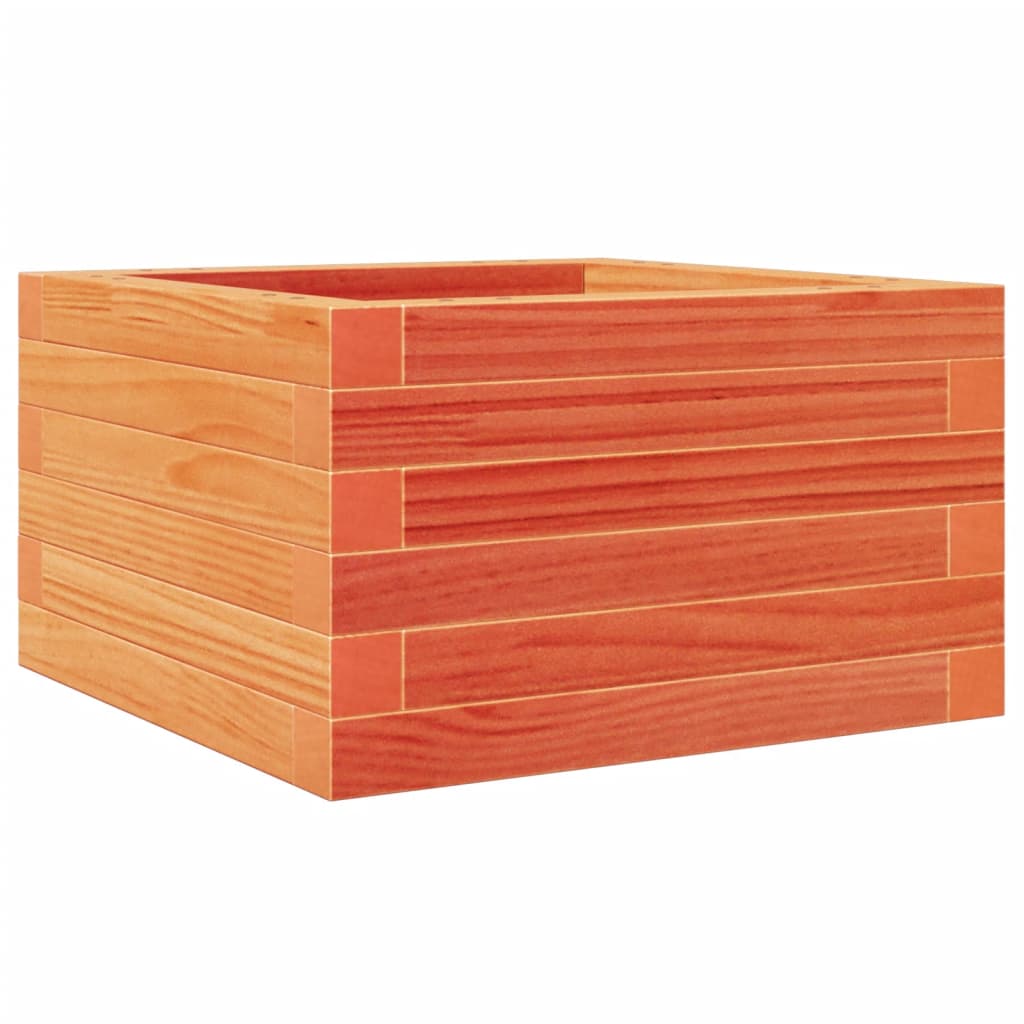VIDAXL -Planungsbox 40x40x23 cm Festkiefer Wäsche Braun