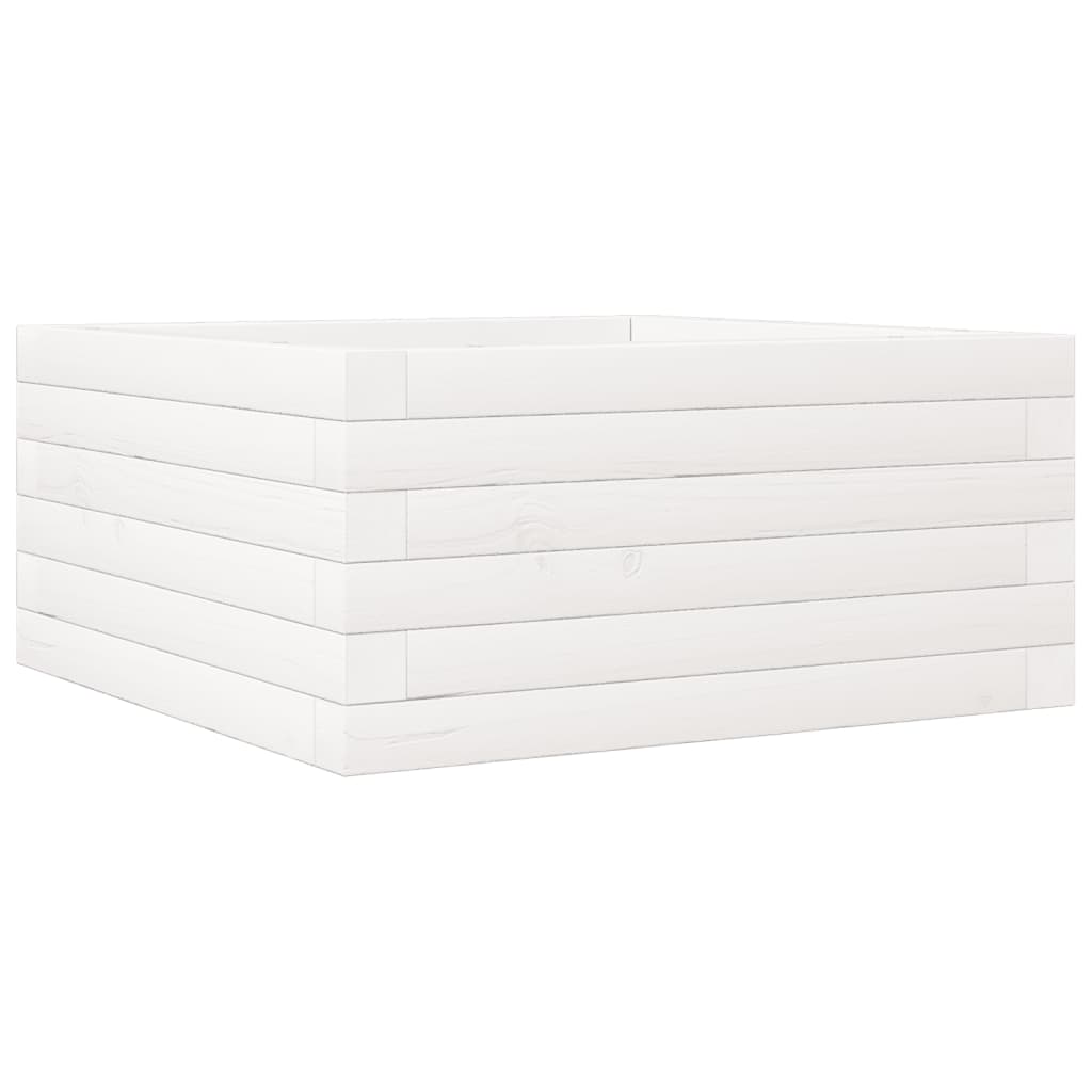 VIDAXL -Planungsbox 50x50x23 cm Festkiefer weiß
