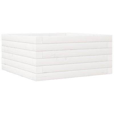 VIDAXL -Planungsbox 50x50x23 cm Festkiefer weiß