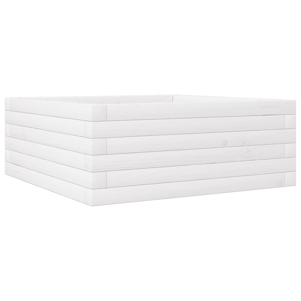 VIDAXL -Planungsbox 60x60x23 cm Festkiefer weiß