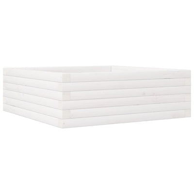 VIDAXL -Planungsbox 70x70x23 cm Festkiefer weiß
