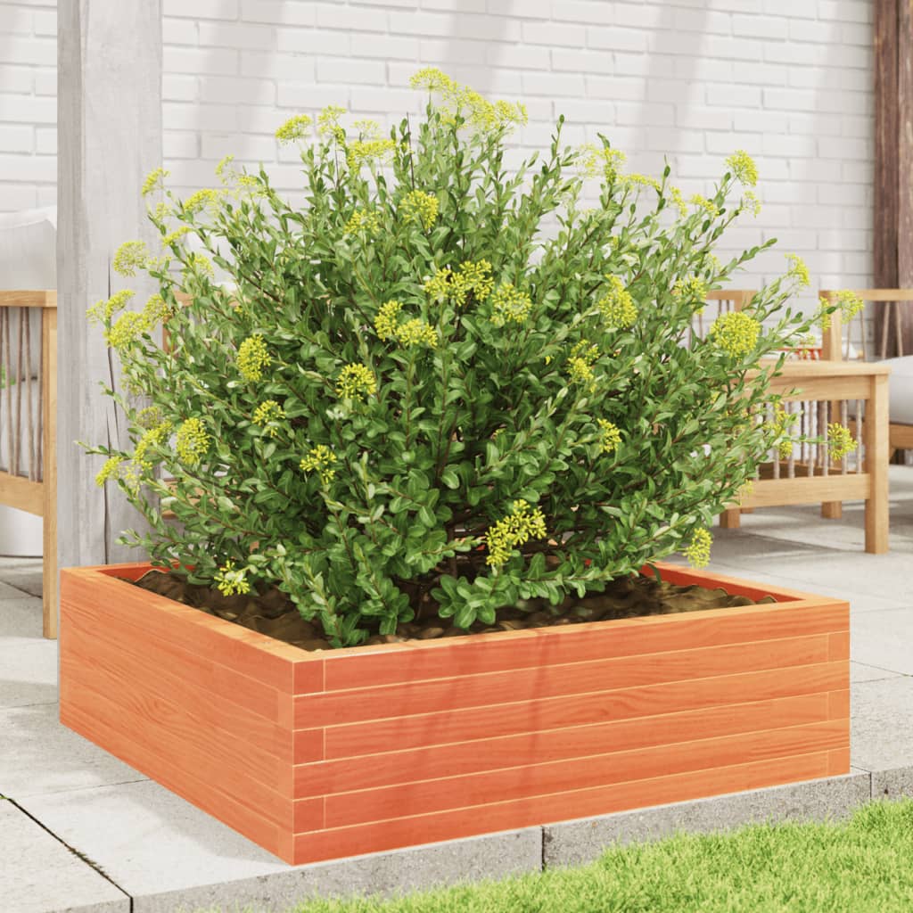 VIDAXL -Planungsbox 80x80x23 cm Festkiefer Wäsche Braun