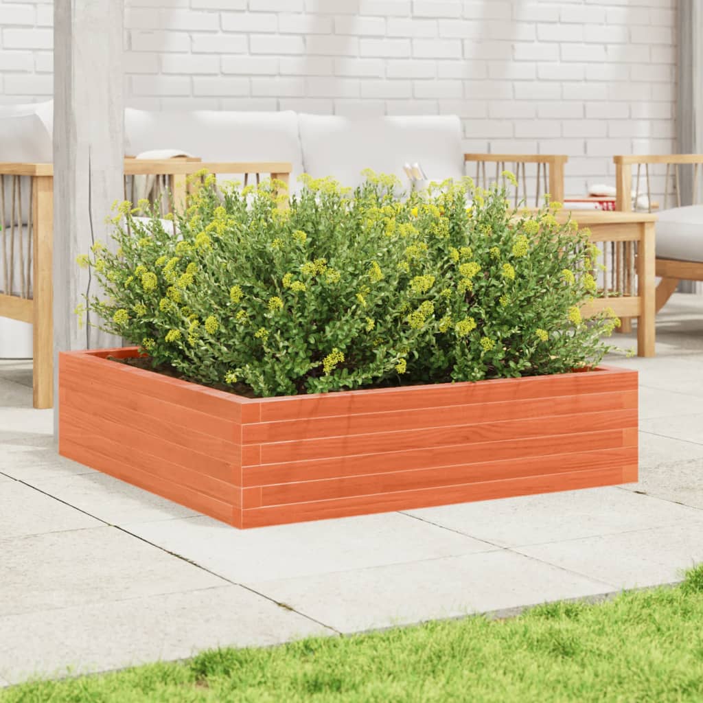 VIDAXL -Planungsbox 90x90x23 cm Festkiefer Wäsche braun