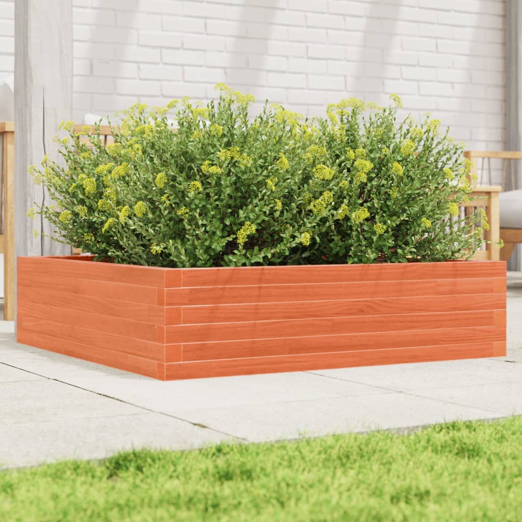 VIDAXL -Planungsbox 90x90x23 cm Festkiefer Wäsche braun