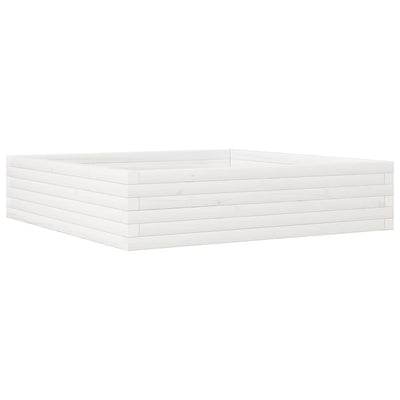 VIDAXL -Planungsbox 100x100x23 cm Festkiefer weiß