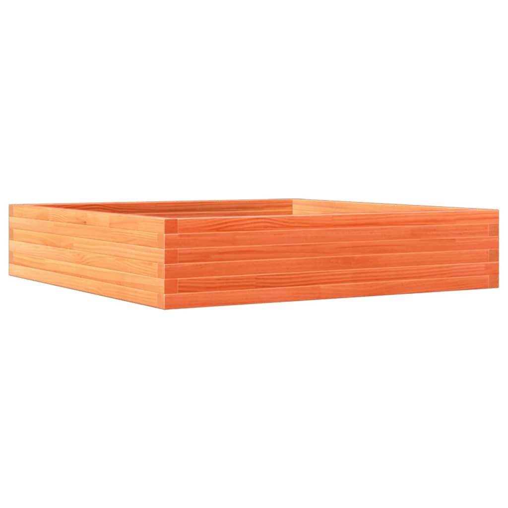 VIDAXL -Planungsbox 110x110x23 cm Festkiefer Wäsche braun