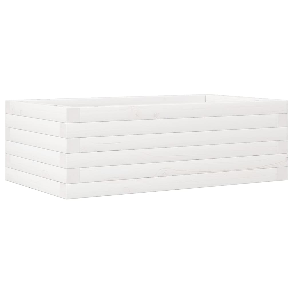 VIDAXL -Planungsbox 70x40x23 cm Festkiefer weiß