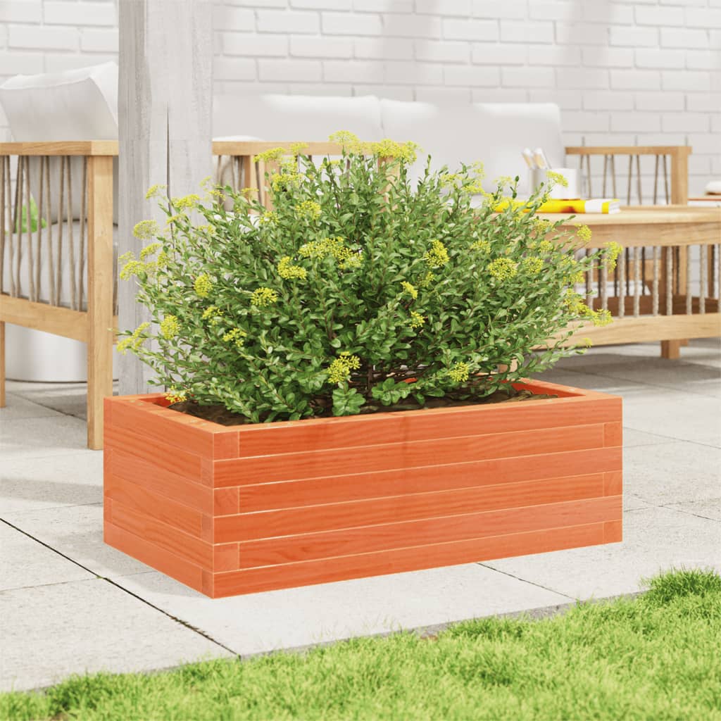 VIDAXL -Planungsbox 70x40x23 cm Festkiefer Wäsche Braun