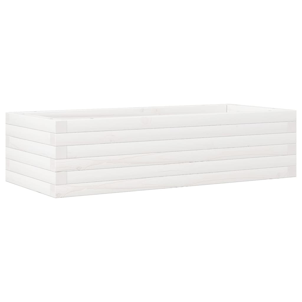 VIDAXL -Planungsbox 90x40x23 cm Festkiefer weiß