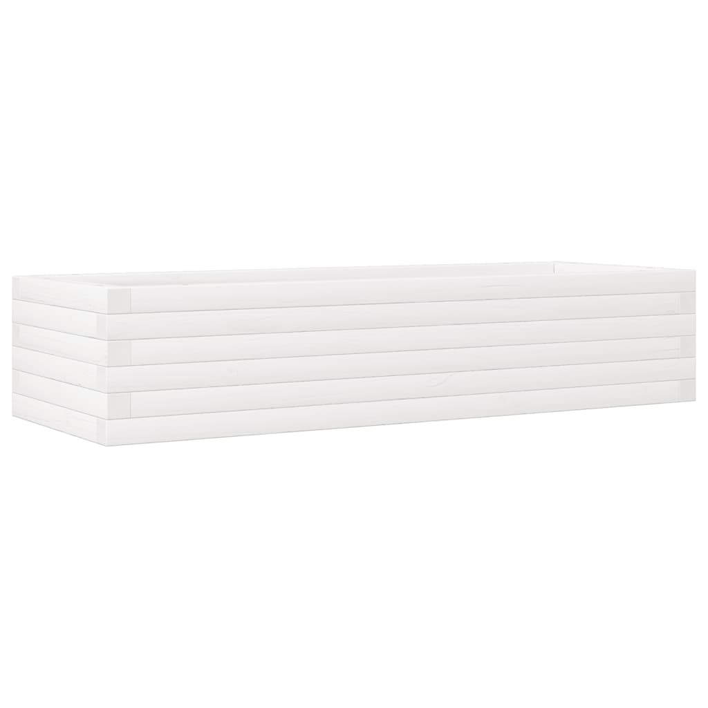 VIDAXL -Planungsbox 110x40x23 cm Festkiefer weiß