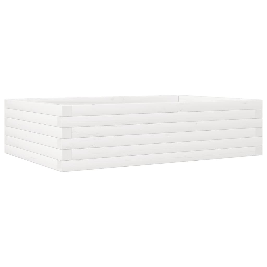 VIDAXL -Planungsbox 90x60x23 cm Festkiefer weiß