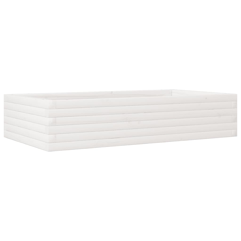 VIDAXL -Planungsbox 110x60x23 cm Festkiefer weiß