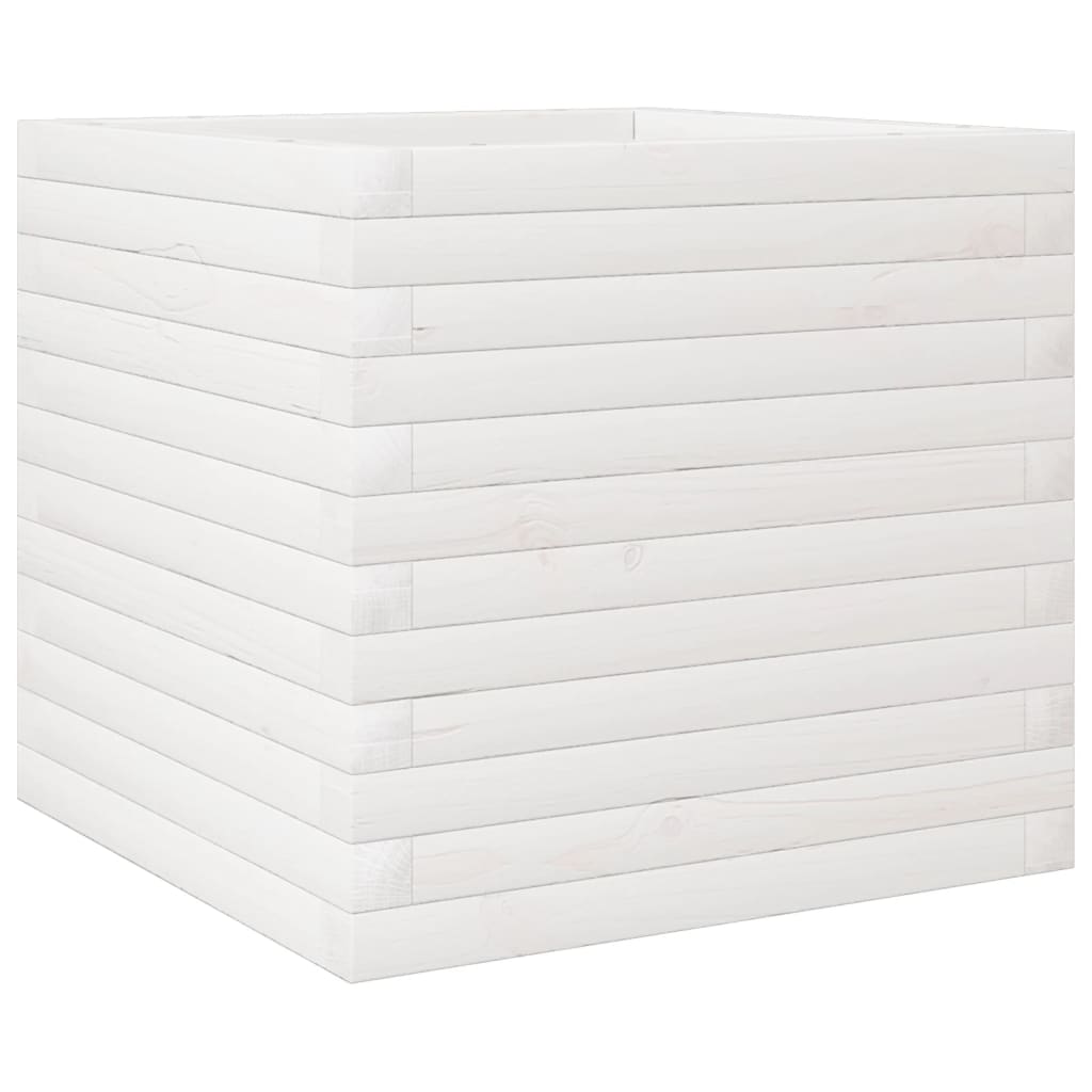 VIDAXL -Planungsbox 50x50x45.5 cm Festkiefer weiß