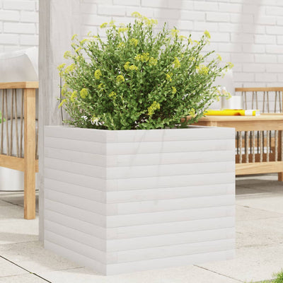 VIDAXL -Planungsbox 50x50x45.5 cm Festkiefer weiß