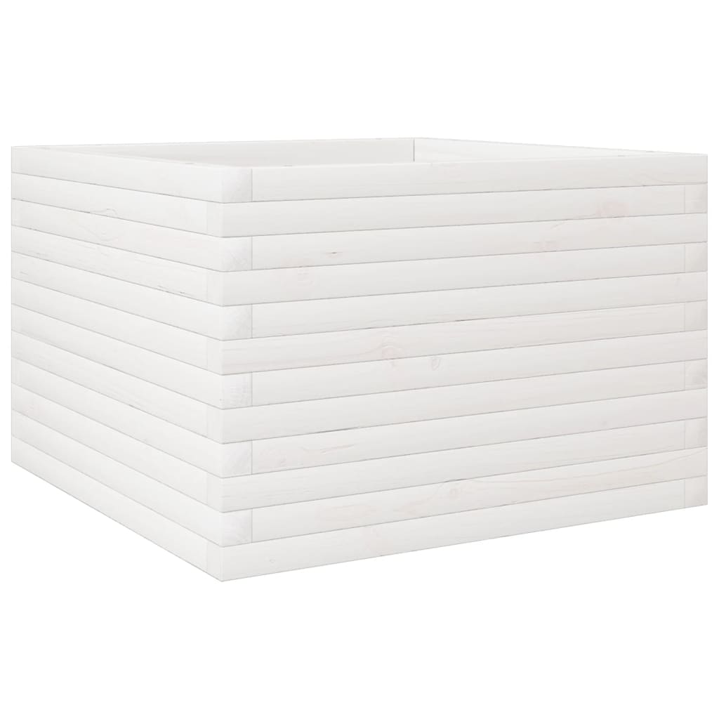 VIDAXL -Planungsbox 70x70x45.5 cm Festkiefer weiß