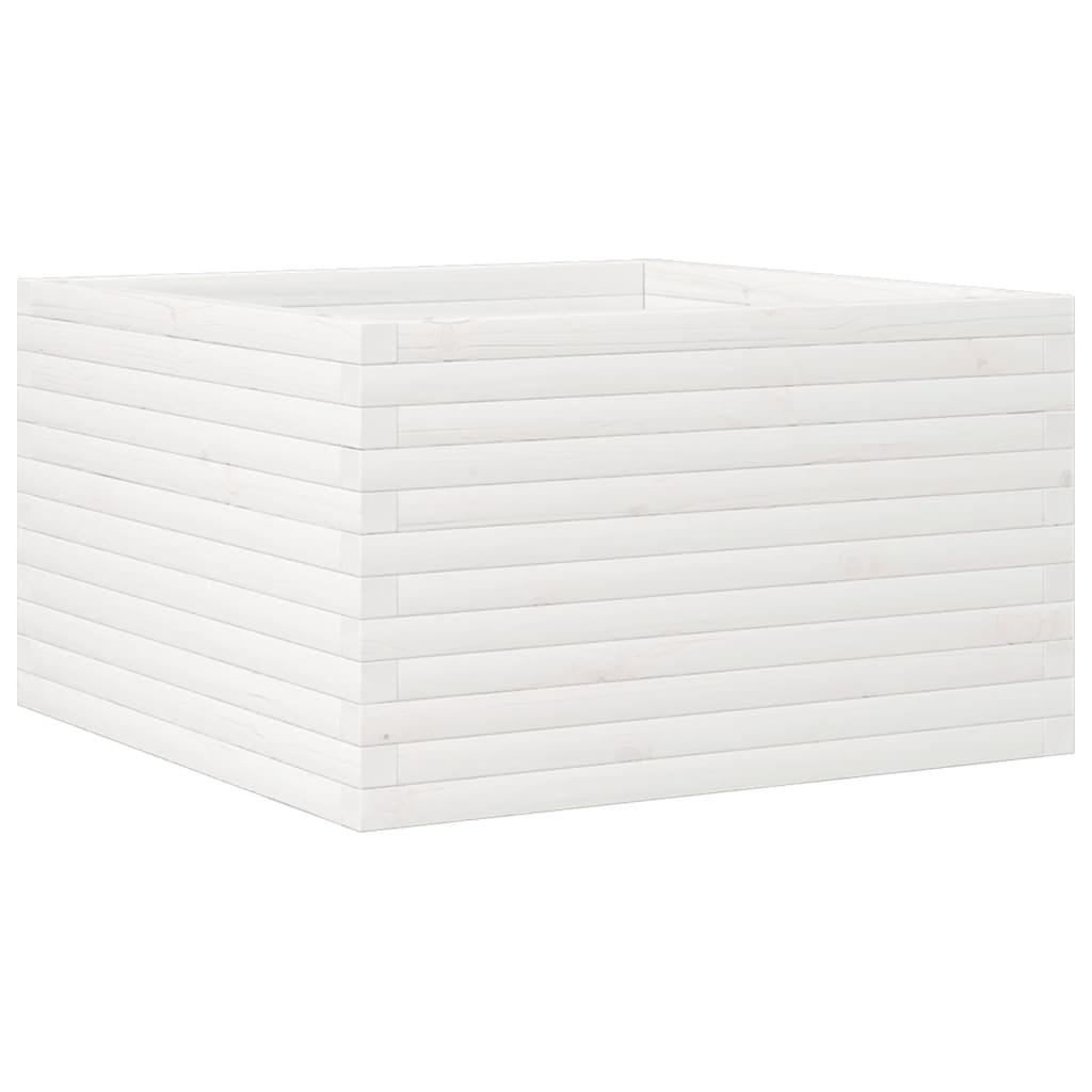 VIDAXL -Planungsbox 80x80x45.5 cm Festkiefer weiß