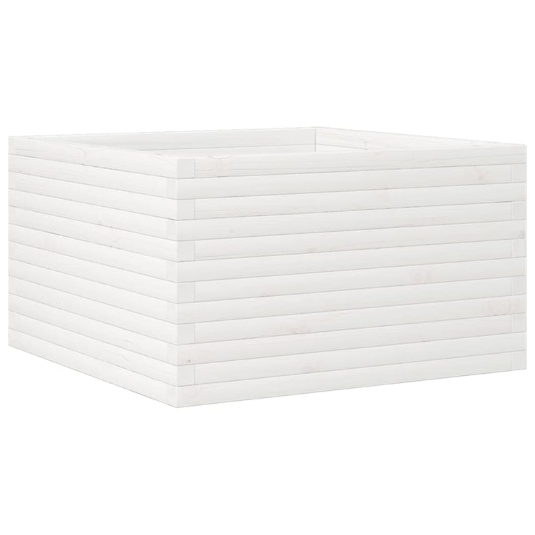VIDAXL -Planungsbox 80x80x45.5 cm Festkiefer weiß