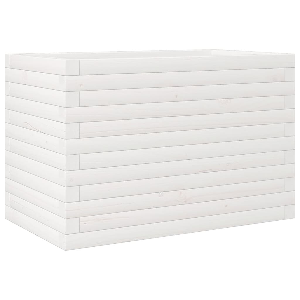 VIDAXL -Planungsbox 70x40x45.5 cm Festkiefer weiß