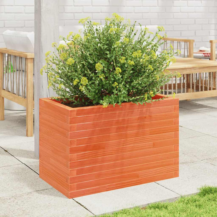 VIDAXL -Planungsbox 70x40x45.5 cm Festkiefer Wäsche braun