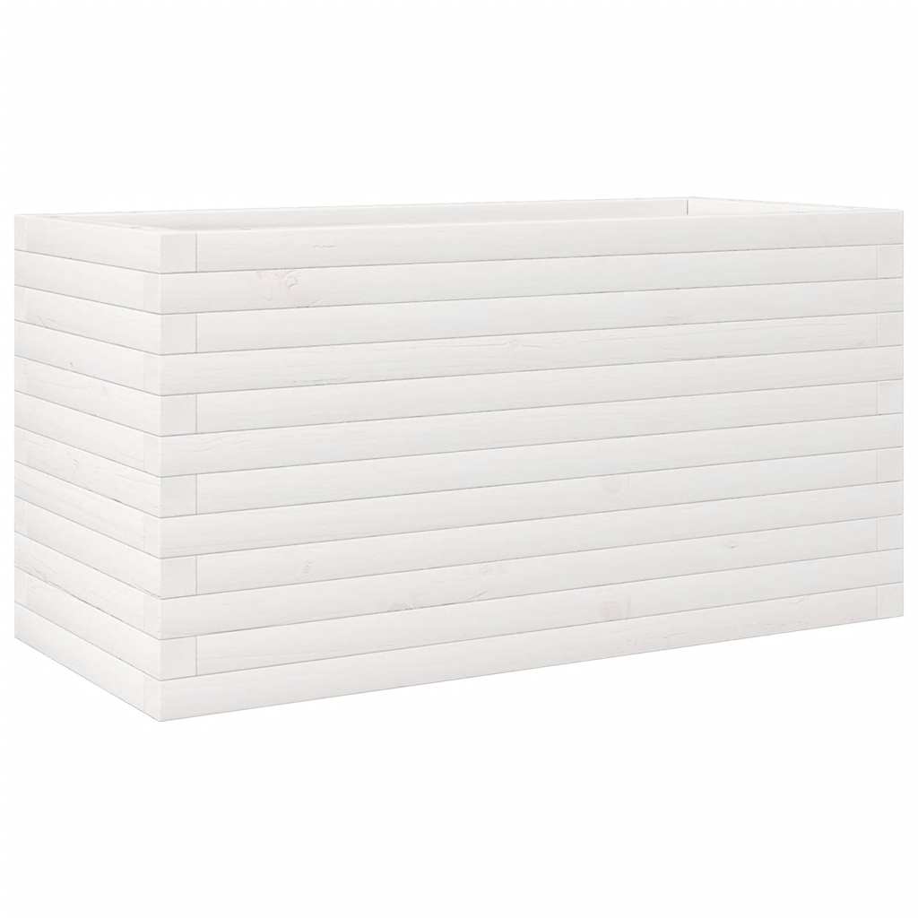 VIDAXL -Planungsbox 90x40x45.5 cm Festkiefer weiß