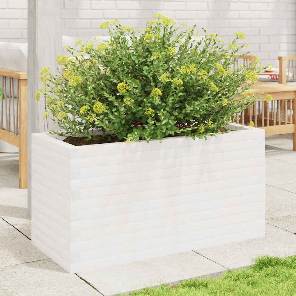 VIDAXL -Planungsbox 90x40x45.5 cm Festkiefer weiß