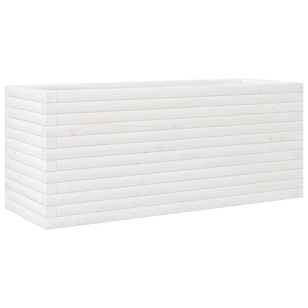 VIDAXL -Planungsbox 110x40x45.5 cm Festkiefer weiß