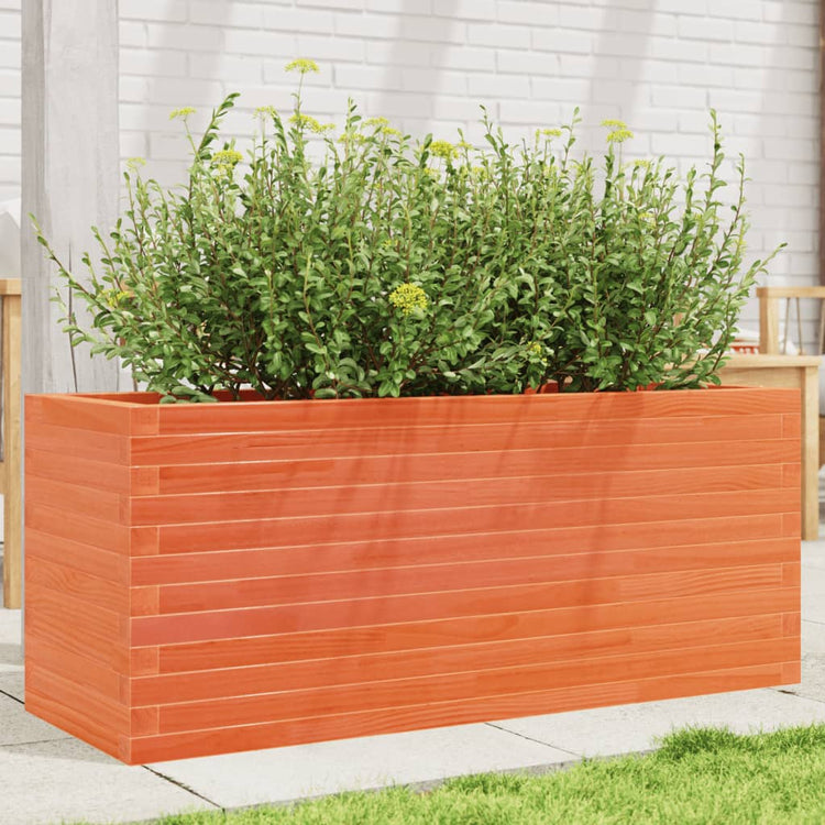 VIDAXL -Planungsbox 110x40x45.5 cm Festkiefer Wäsche Braun