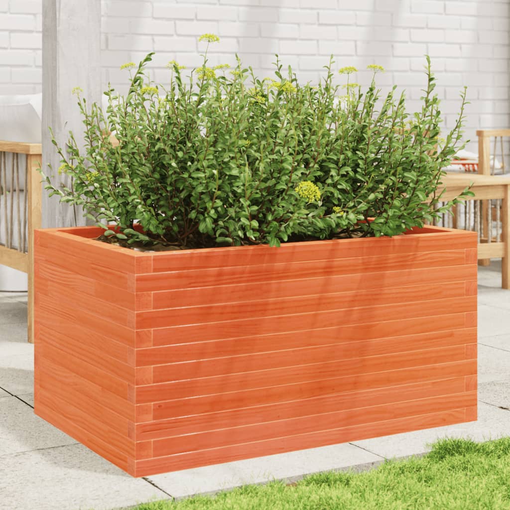 VIDAXL -Planungsbox 90x60x45.5 cm Festkiefer Wäsche braun