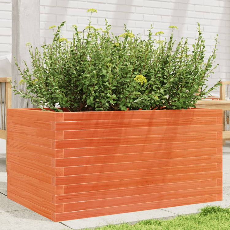 VIDAXL -Planungsbox 90x60x45.5 cm Festkiefer Wäsche braun