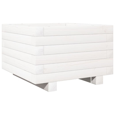 VIDAXL -Planungsbox 40x40x26,5 cm Festkiefer weiß