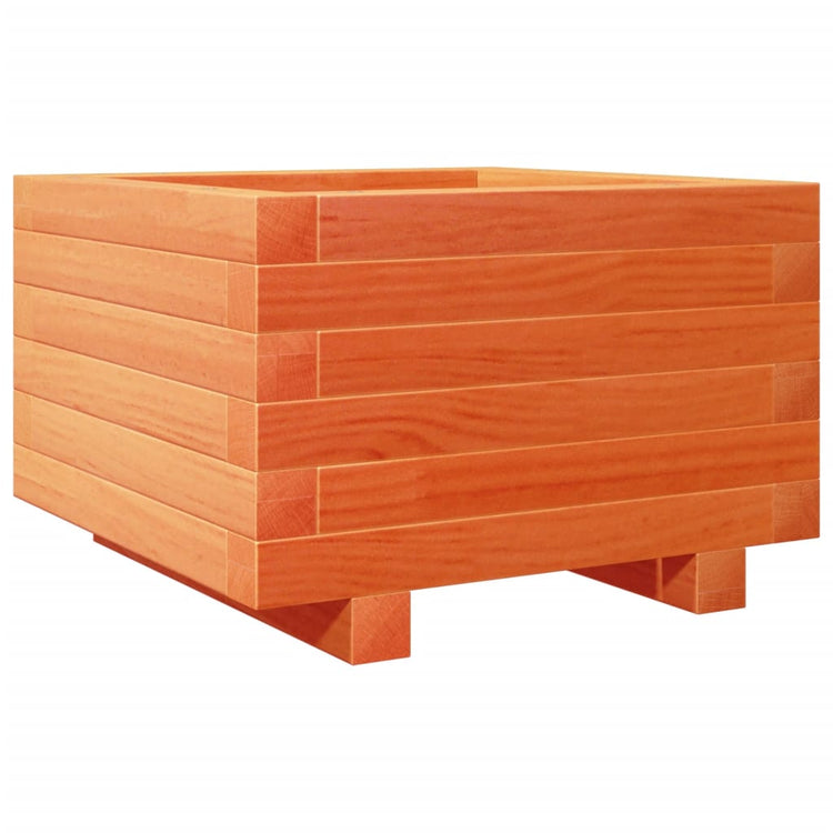 VIDAXL -Pflanzer Big 40x40x26,5 cm Festkiefer Wäsche braun