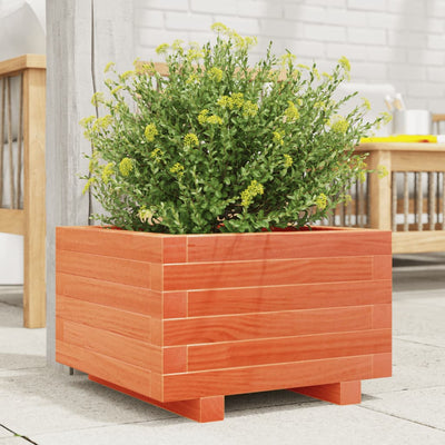 VIDAXL -Pflanzer Big 40x40x26,5 cm Festkiefer Wäsche braun