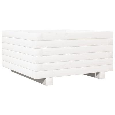 VIDAXL -Planungsbox 50x50x26,5 cm Festkiefer weiß