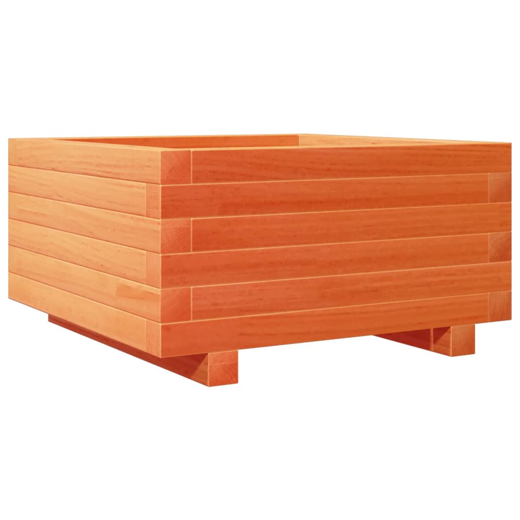 VIDAXL -Pflanzer 50x50x26,5 cm Festkiefer Wäschebraun